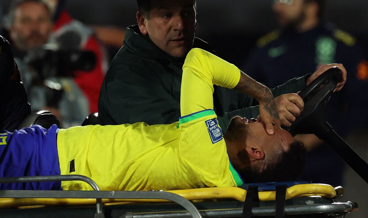 Neymar stretchered off in tears as Brazilian suffers worrying injury on international duty