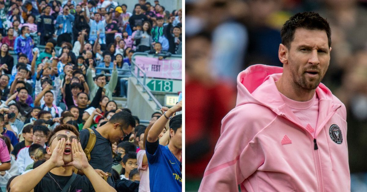 Chinese football fans celebrate British rule over the Falklands in revenge against Messi
