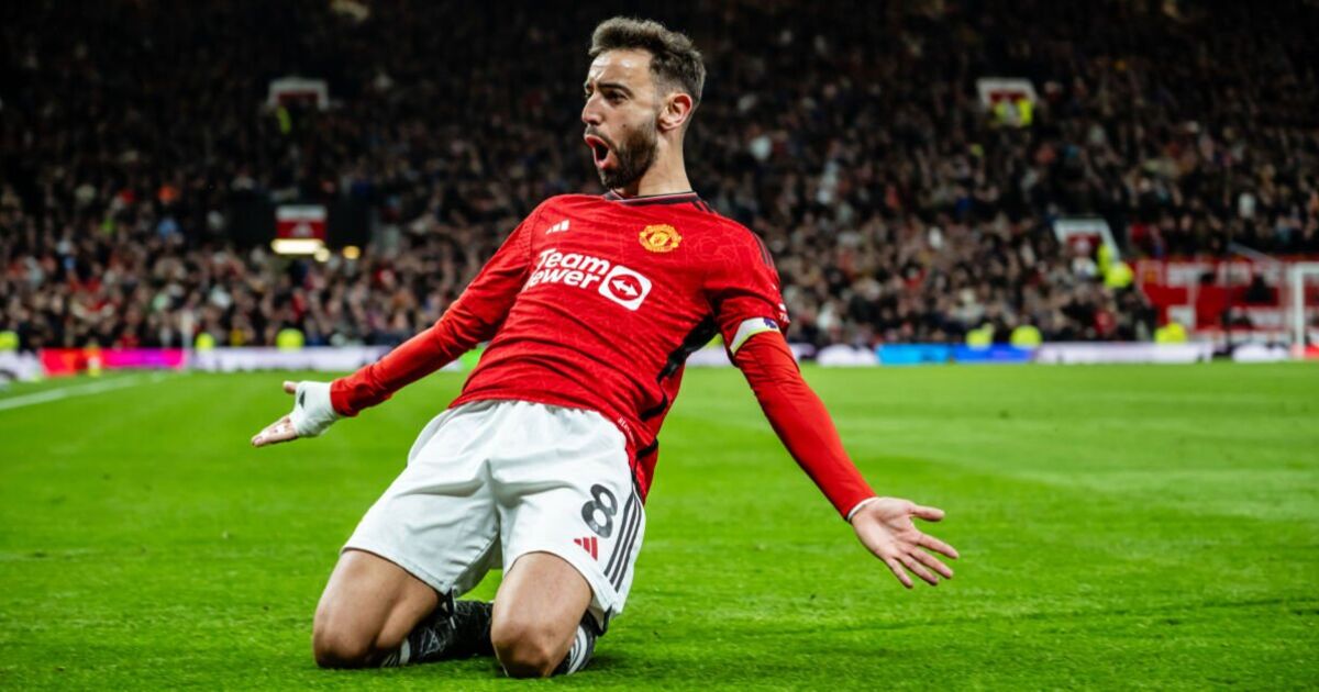 Man Utd's staggering Prem position without Bruno Fernandes as captain flirts with exit