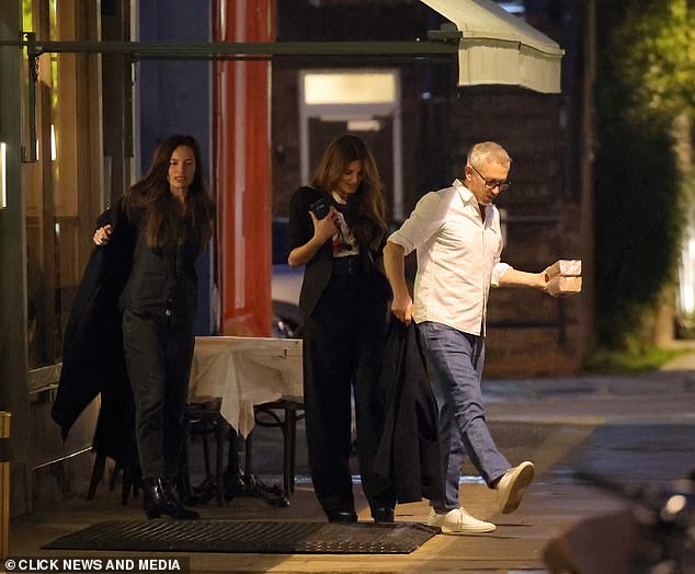 Friends of Jemima Goldsmith insist she and Gary Lineker aren’t a couple and just ‘good friends’ after they were spotted laughing and joking during meal with a female pal in Notting Hill
