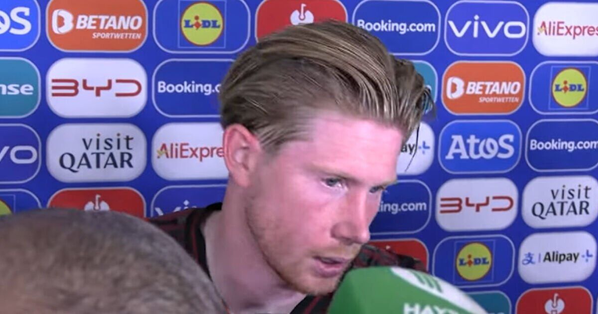 Kevin De Bruyne blanks interviewer in awkward moment after Belgium's Euro 2024 humiliation