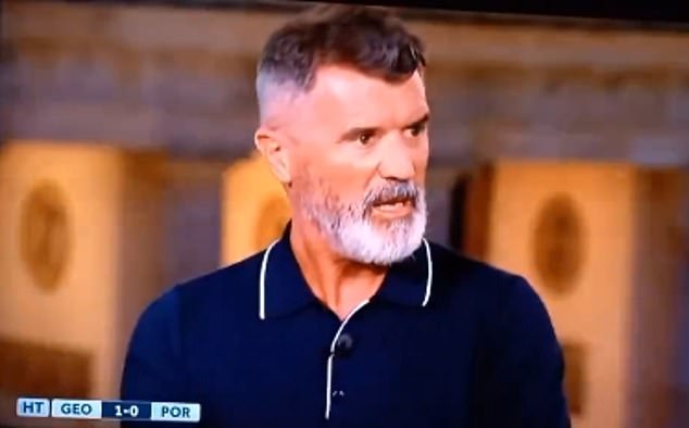 Roy Keane leaves Ange Postecoglou and Gary Neville in hysterics as he responds to explanation of Cristiano Ronaldo’s penalty incident