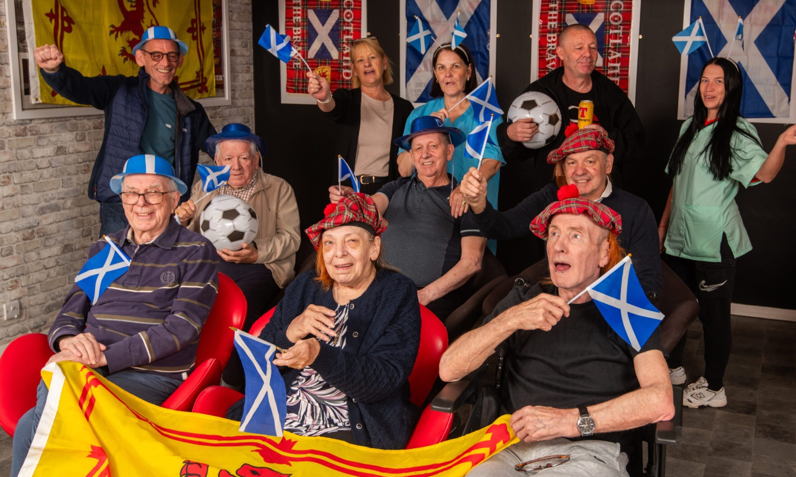 Dundee care home creates Euro 2024 fan zone for residents