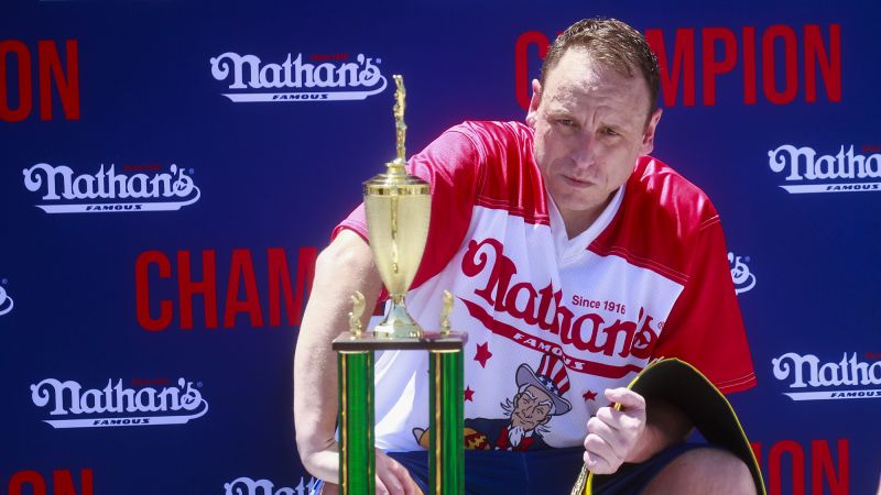 Nathan’s hot dog eating champ Joey Chestnut out over vegan sponsorship | CNN Business