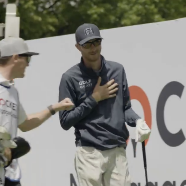 Buzzed golfer who Monday qualified for first PGA Tour event has hilarious reaction after piping opening tee shot