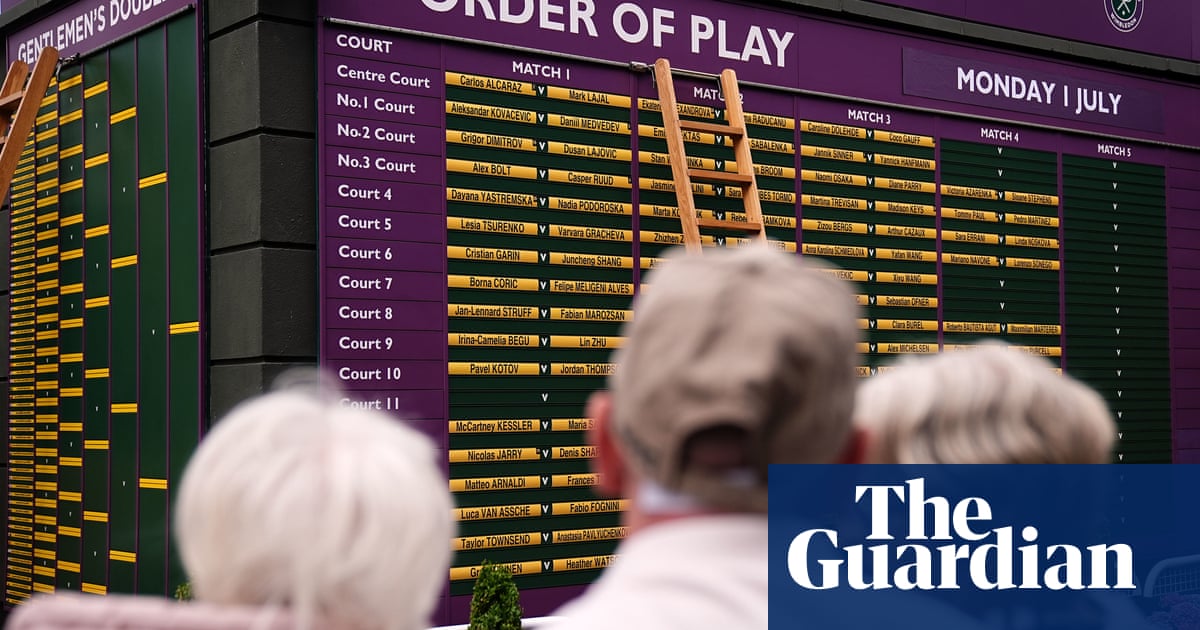 Wimbledon diary: manual draw boards and shrinkflation on the Hill