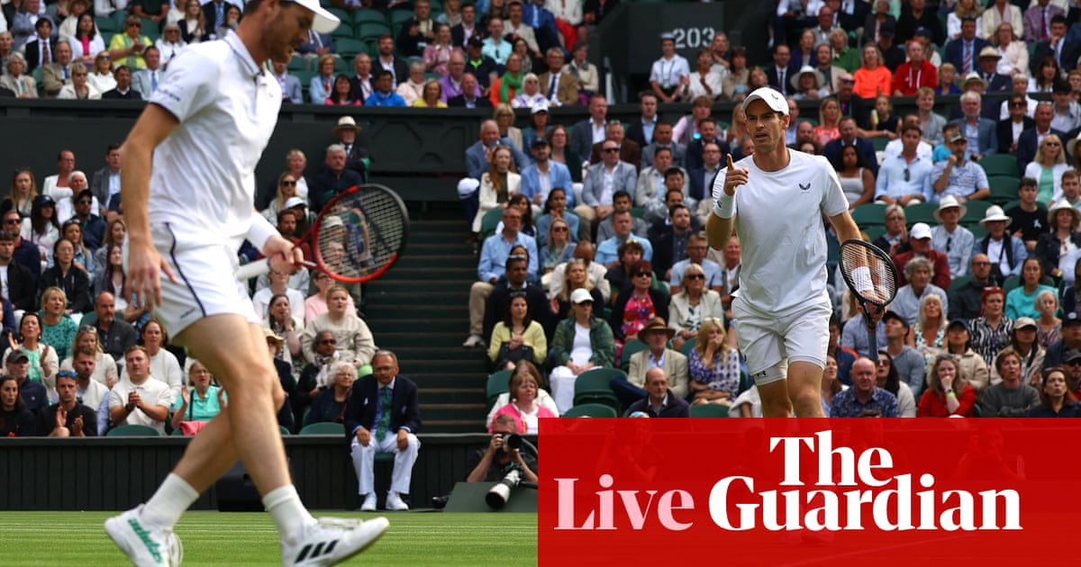 Wimbledon 2024 day four: Andy and Jamie Murray contest men’s doubles – live