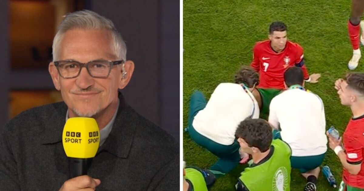 Gary Lineker leaves BBC studio in stitches with joke about Cristiano Ronaldo’s penis