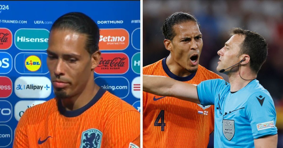 Virgil van Dijk fumes and storms off during frosty interview after England defeat