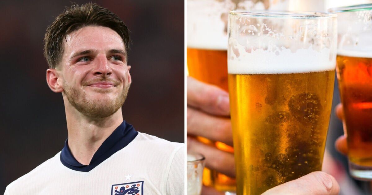 Declan Rice vows to drink first ever pint if England beat Spain to win Euro 2024