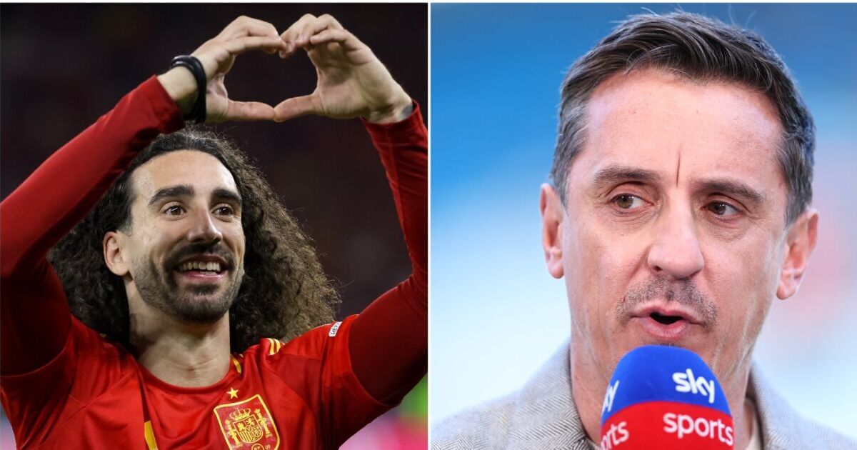 Spain star savages Gary Neville as ITV pundit left red in the face