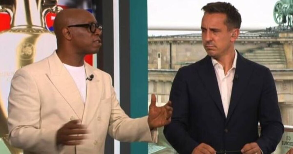 Manchester United target caused Gary Neville and Ian Wright argument on live TV