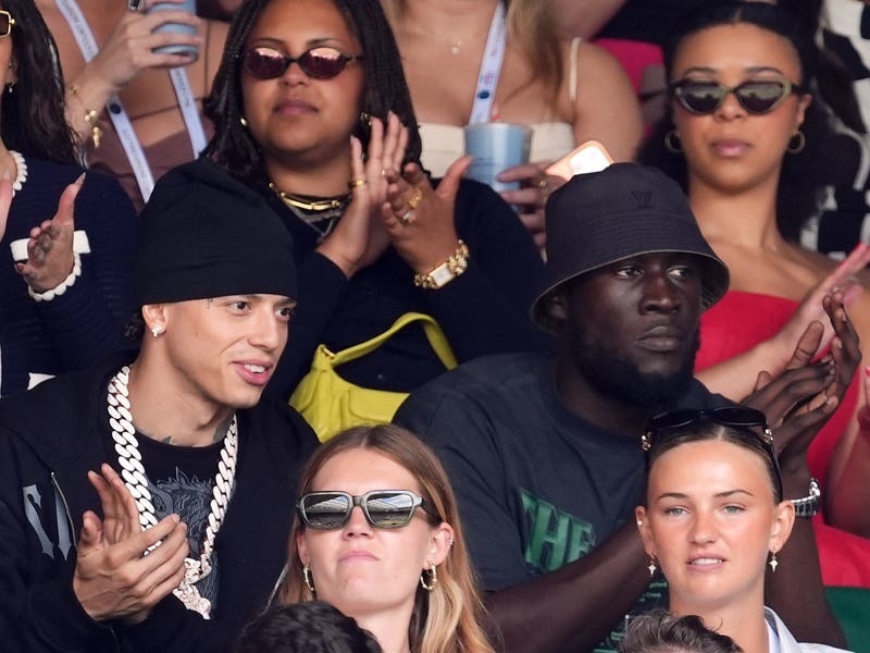 Stormzy, Charli XCX and Central Cee watch Wimbledon women’s semi-final