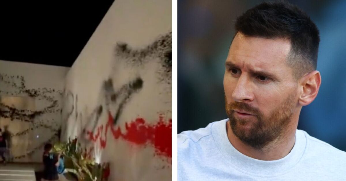 Lionel's Messi's £9.5million mansion vandalised after protestors break in