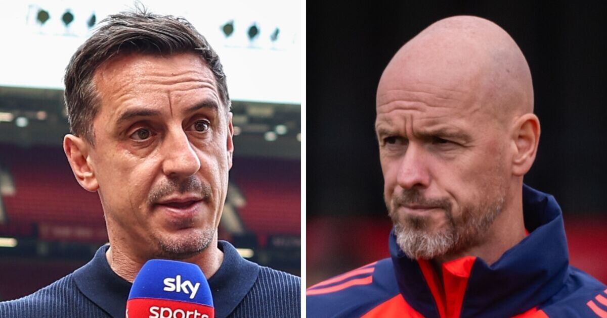 Gary Neville fears for Erik ten Hag after Man Utd's 'depressing' Brighton loss