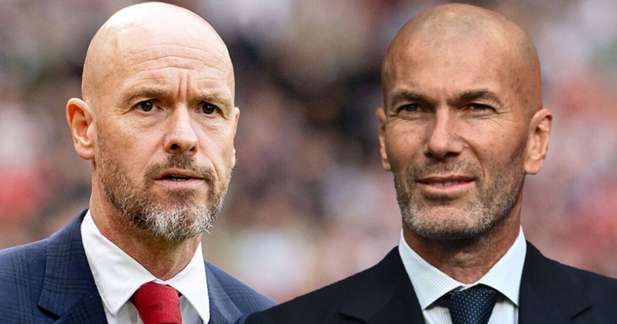 Zidane breaks cover by attending training session as Erik ten Hag fights for Man Utd job