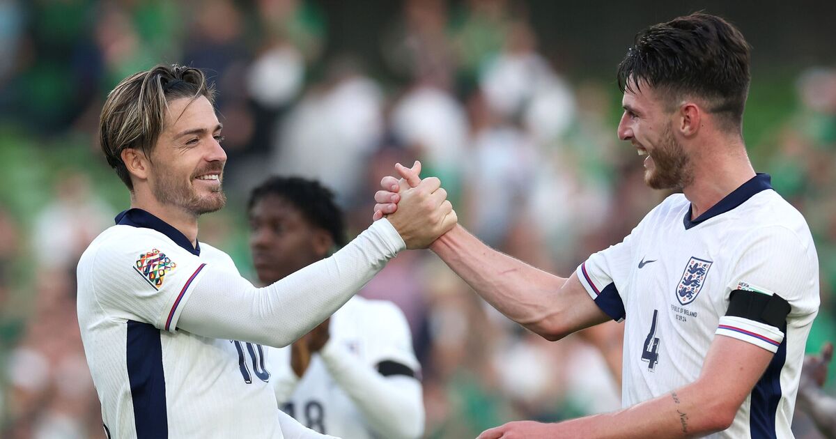 Alan Shearer & Gary Lineker react to Declan Rice & Jack Grealish's differing celebrations