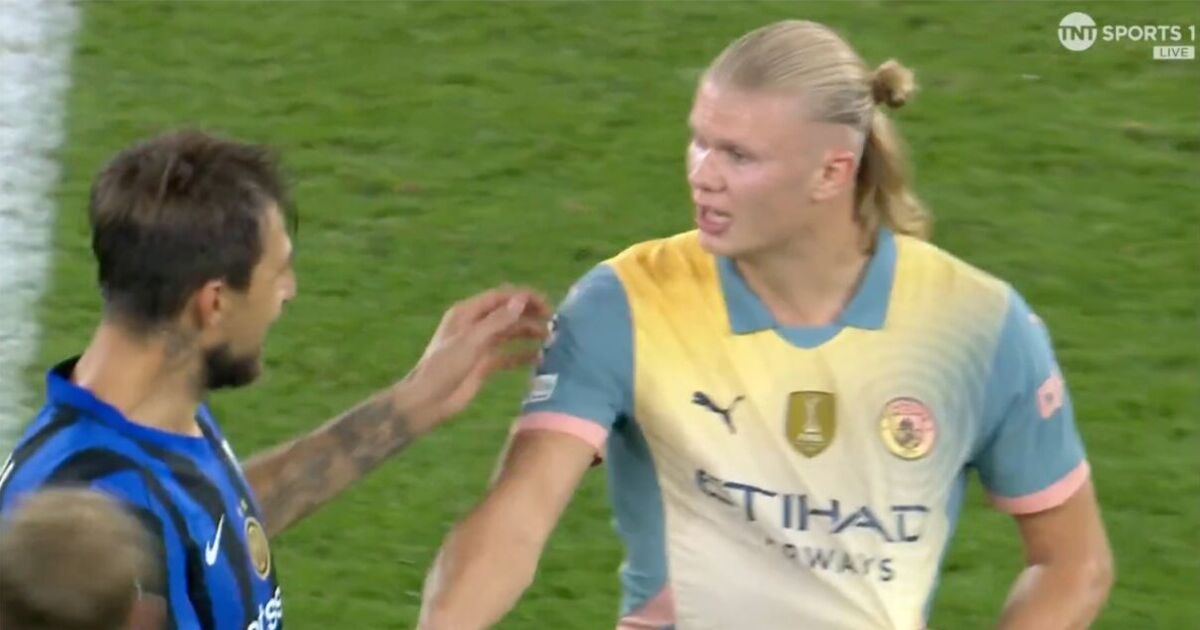 Man City star Erling Haaland tells opponent to ‘f*** off’ after cheeky request