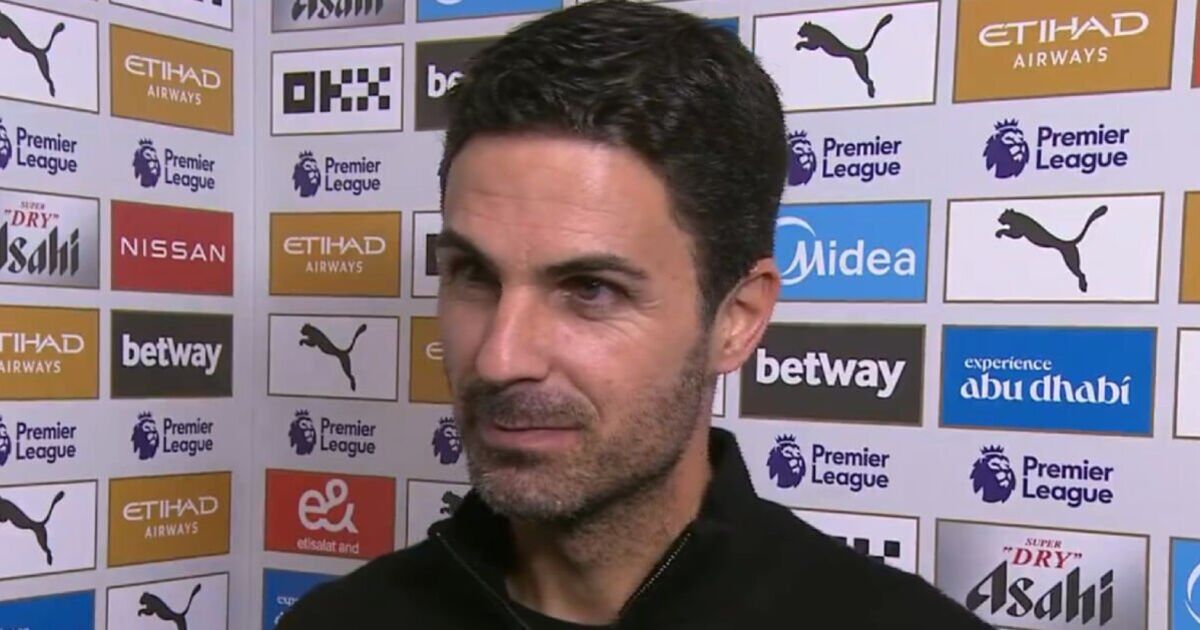 Mikel Arteta rages at Michael Oliver in frosty interview as Arsenal denied Man City win