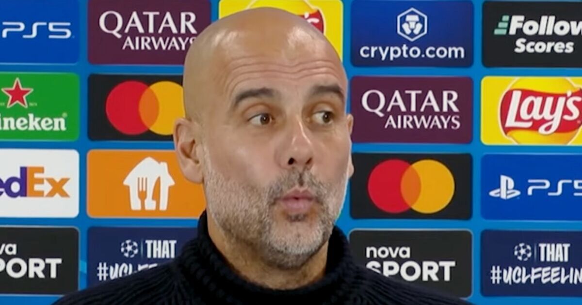 Pep Guardiola's amusing reaction after bizarre comparison in Man City press conference