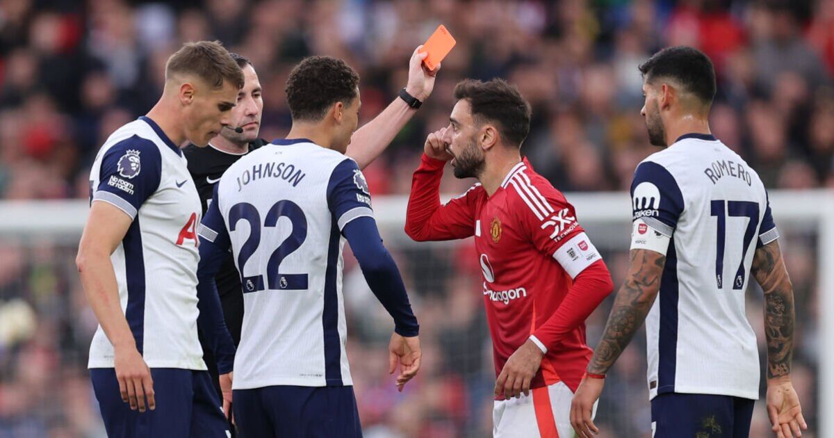 Bruno Fernandes ban overturned as Man Utd win appeal over Tottenham red card