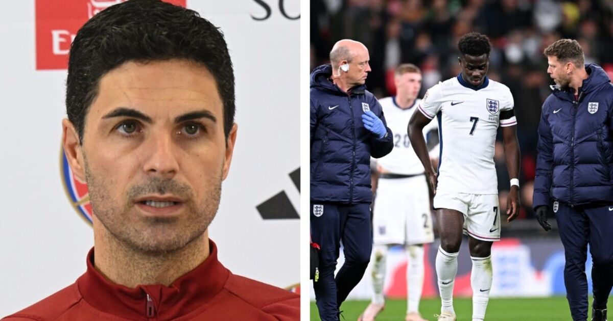 Bukayo Saka injury update provided by Mikel Arteta as Arsenal boss sweats on six stars