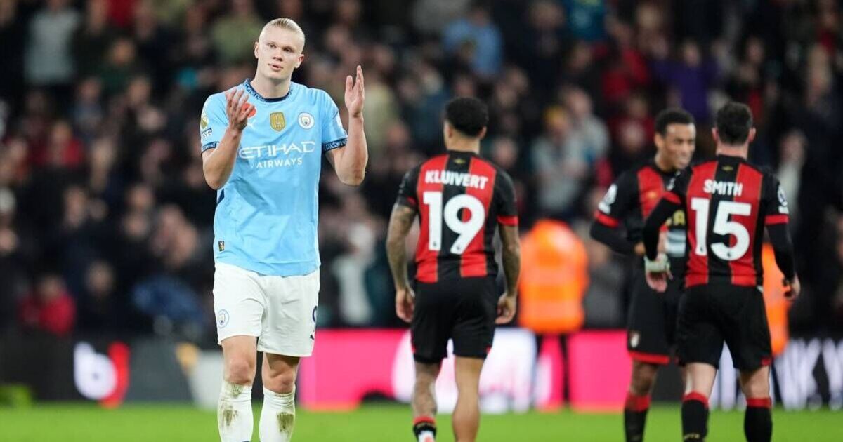 Man City's 32-game unbeaten run ended by Bournemouth as Semenyo stars