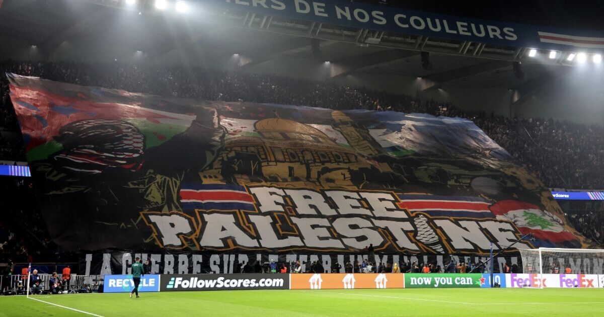 PSG being investigated by French government over huge 'Free Palestine' banner