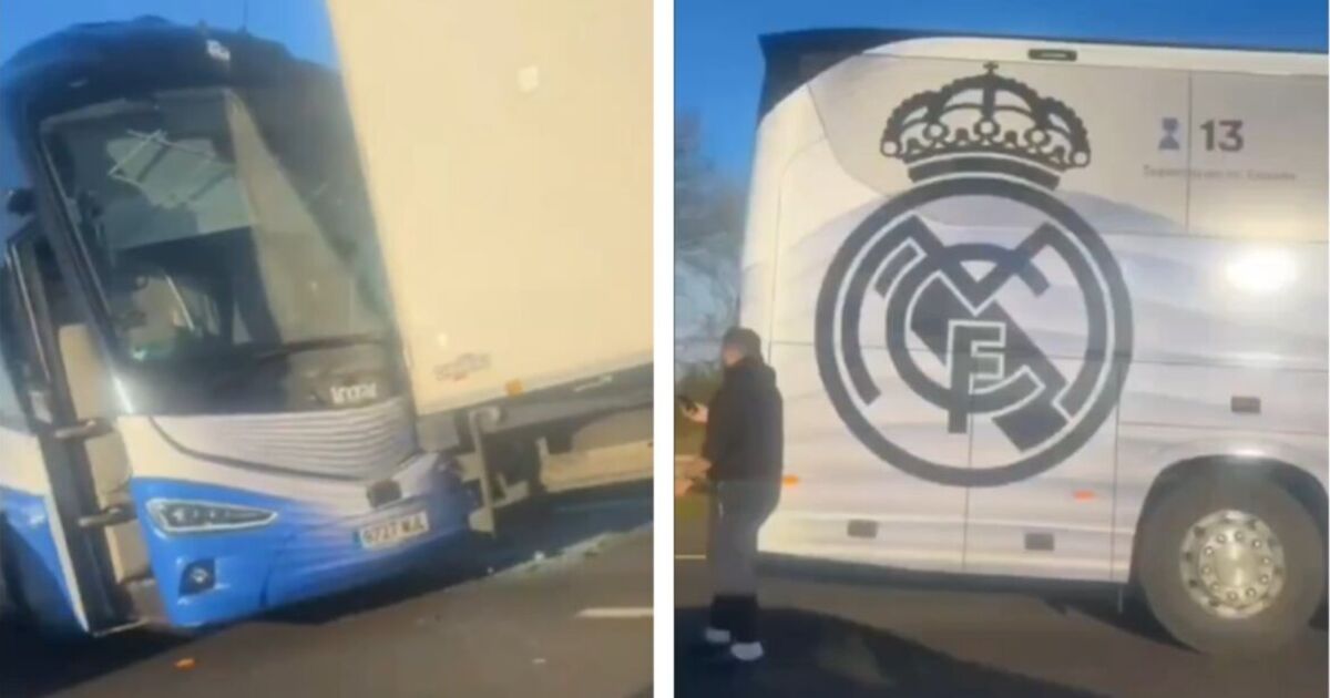 Real Madrid bus 'crashes' on M40 motorway after Liverpool loss