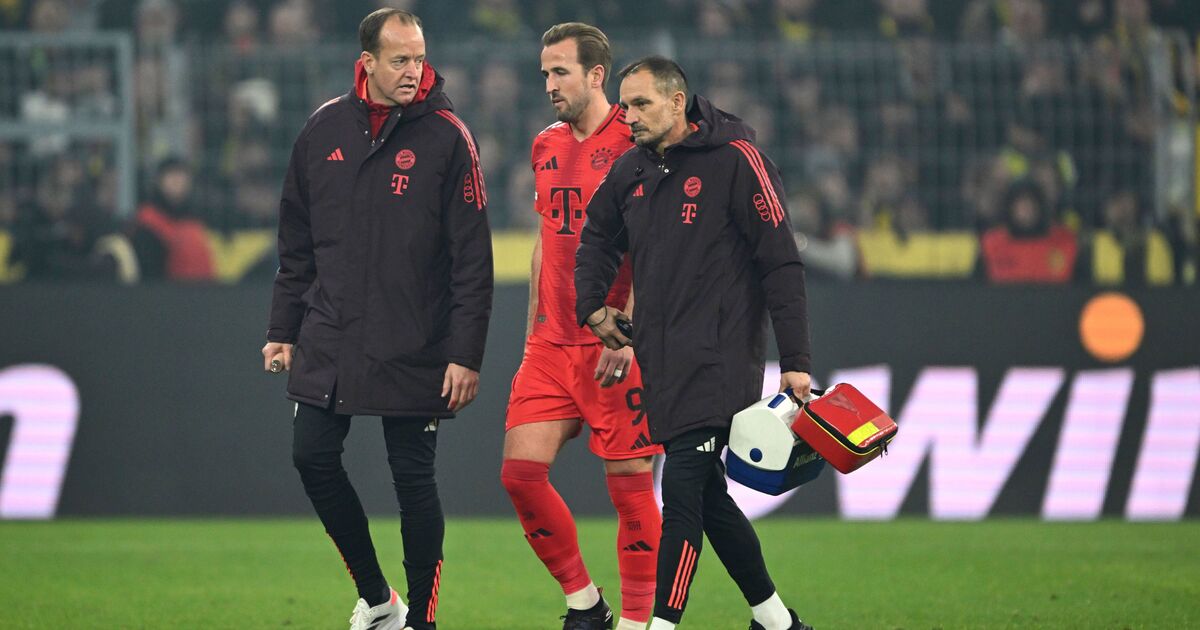 Harry Kane set for spell on sidelines as Bayern Munich forward limps out of Dortmund clash