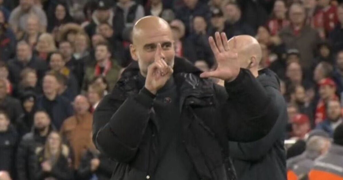 Why Pep Guardiola did hand gesture to Liverpool fans after 'sacked in the morning' song