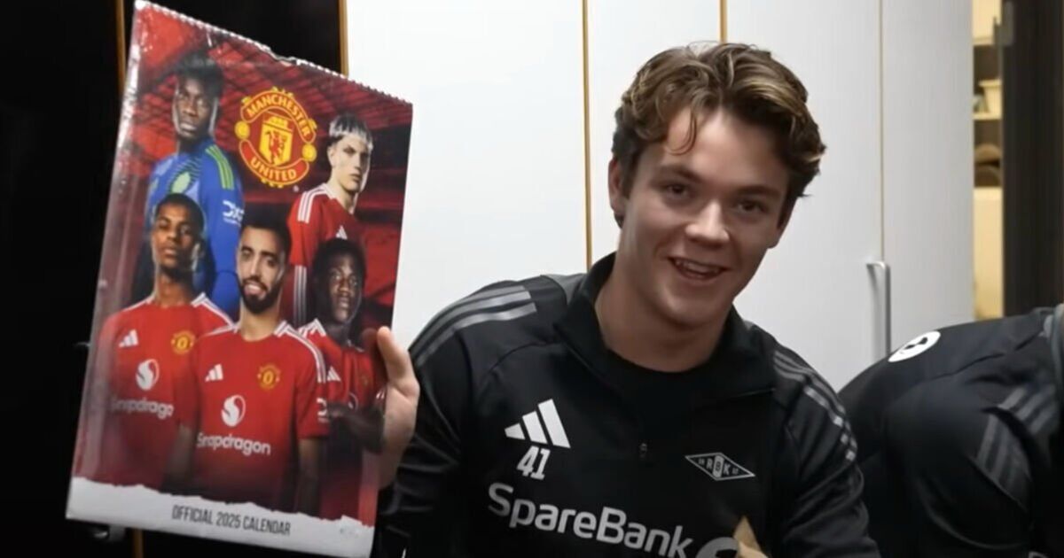 Man Utd transfer boost as 'generational' target poses with club merch ahead of January