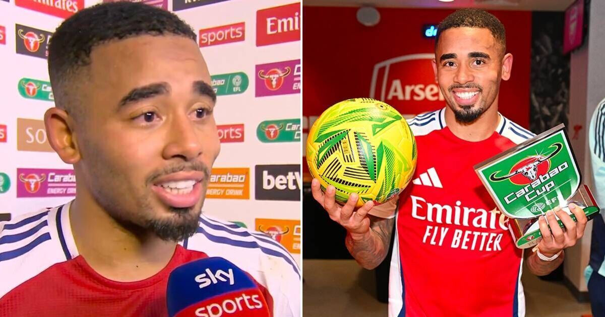 What Gabriel Jesus told Arsenal team-mates before Crystal Palace hat-trick