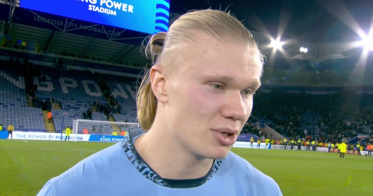 Erling Haaland turns the air blue as Sky Sports suffer blunder after Man City win